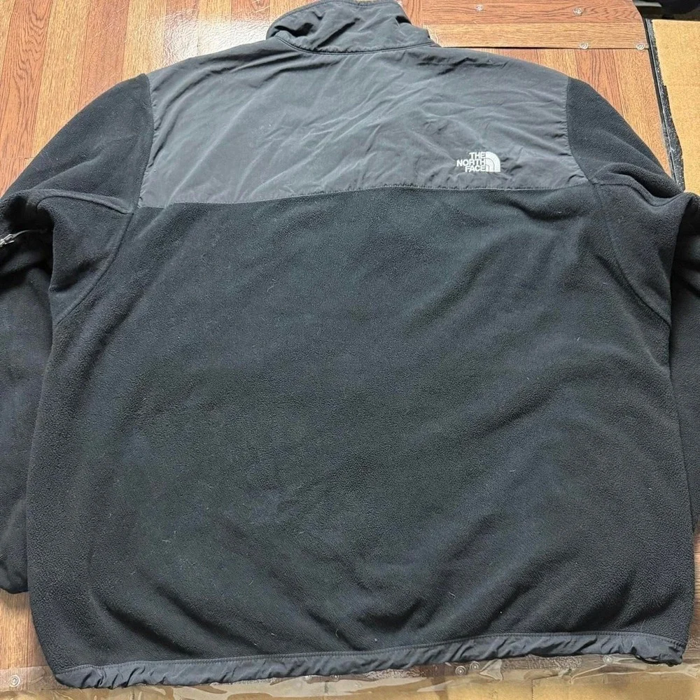 The North Face Black Grey Men's Denali Retro Fleece Jacket XXL